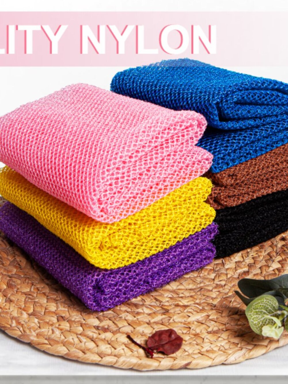 African Net Exfoliation Sponges Set of 6 Random Colours